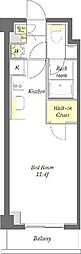 プライムメゾン下北沢 ワンルームの間取図画像