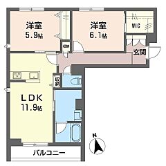 物件の間取り