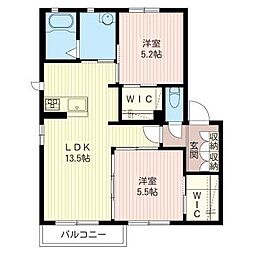 間取図画像 2LDK