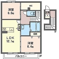 間取図画像 2LDK