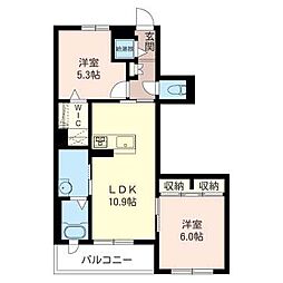 Fortuna 2LDKの間取図画像