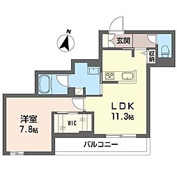マハロ・ハレ 1LDKの間取図画像