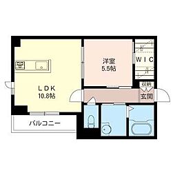 LotusGlanz 1LDKの間取図画像