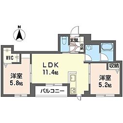 間取図画像 2LDK