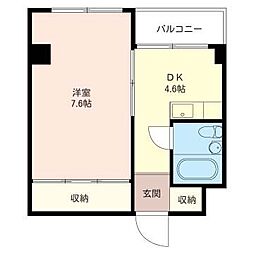オリンピア井荻 1DKの間取図画像