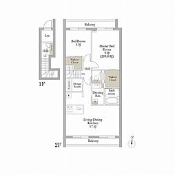 ELM白鷺 2SLDKの間取図画像