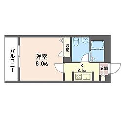 Soleado.O 1Kの間取図画像