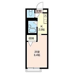 グランシード滝野川C 1Kの間取図画像