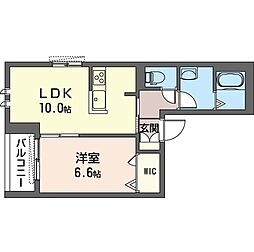 レフィシア南池袋 1LDKの間取図画像