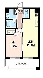 シェモア中村橋 1LDKの間取図画像