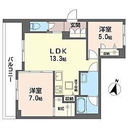 間取図画像 2LDK
