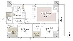 スカイテラス南大塚 9階2SLDKの間取り