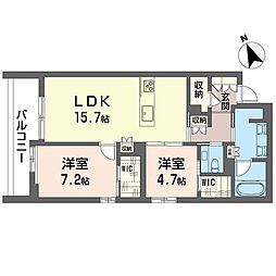 間取図画像 2LDK