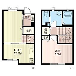 ハイツプラチナム 1LDKの間取図画像