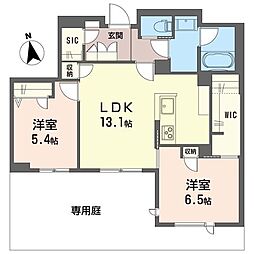 ルセア・クラリスタ 2LDKの間取図画像