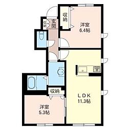 間取図画像 2LDK