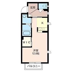 プラウディア湘南 ワンルームの間取図画像