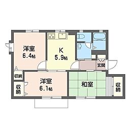 ソレイユ湘南 3Kの間取図画像