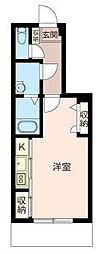 COCOハウス ワンルームの間取図画像