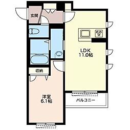 間取図画像 1LDK