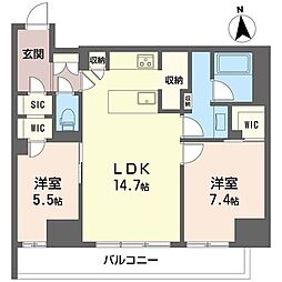 間取図画像 2LDK