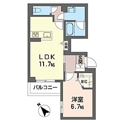 間取図画像 1LDK