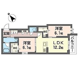 間取図画像 2LDK