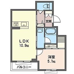 間取図画像 1LDK