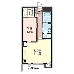 グランシャリオ 1LDKの間取図画像