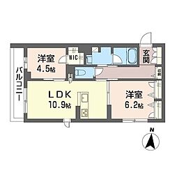 間取図画像 2LDK