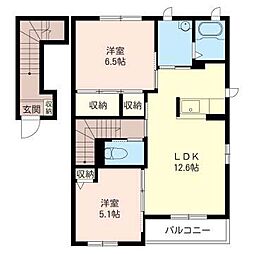 シャーメゾン・K 2LDKの間取図画像