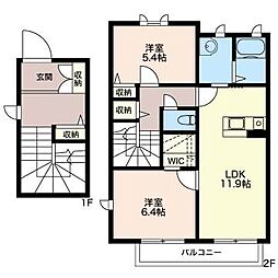 ドリーミオ大塚B 2LDKの間取図画像
