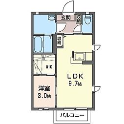 間取図画像 1LDK