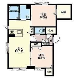 間取図画像 2LDK