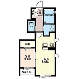 アルファCENTRAL 1LDKの間取図画像