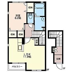 間取図画像 1LDK