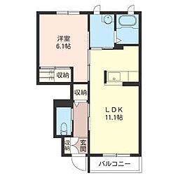 間取図画像 1LDK