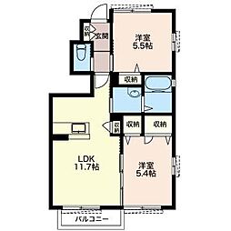 間取図画像 2LDK