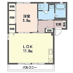 間取図画像 1LDK