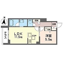 リネア 1LDKの間取図画像
