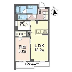 グランドヒルズ 1SLDKの間取図画像