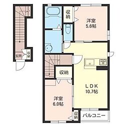 間取図画像 2LDK
