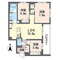連 3LDKの間取図画像