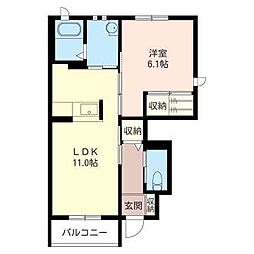 間取図画像 1LDK