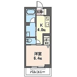 仮)フェリーチェ 1Kの間取図画像