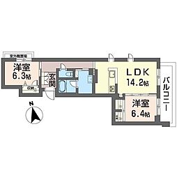 間取図画像 2LDK