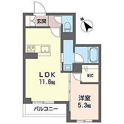 ソノルム 1LDKの間取図画像
