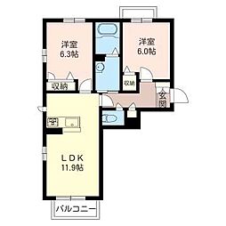間取図画像 2LDK