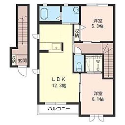 間取図画像 2LDK