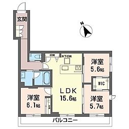 セルディーナ プリマ 3LDKの間取図画像